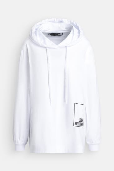 LOVE MOSCHINO - Hoodie 'Maglietta' weiß