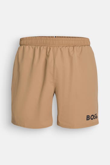 BOSS Badeshorts 'Seal' hellbraun