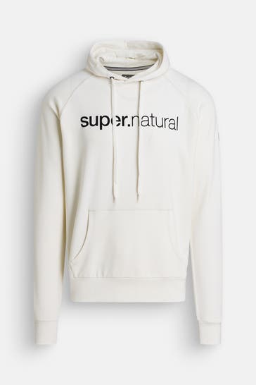 SUPER.NATURAL Wollmix-Hoodie ecru