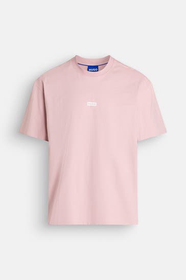 HUGO BLUE T-Shirt 'Nalono' rosa
