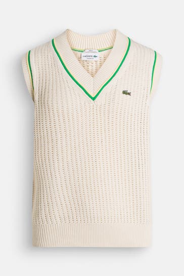 LACOSTE Pullunder creme unisex