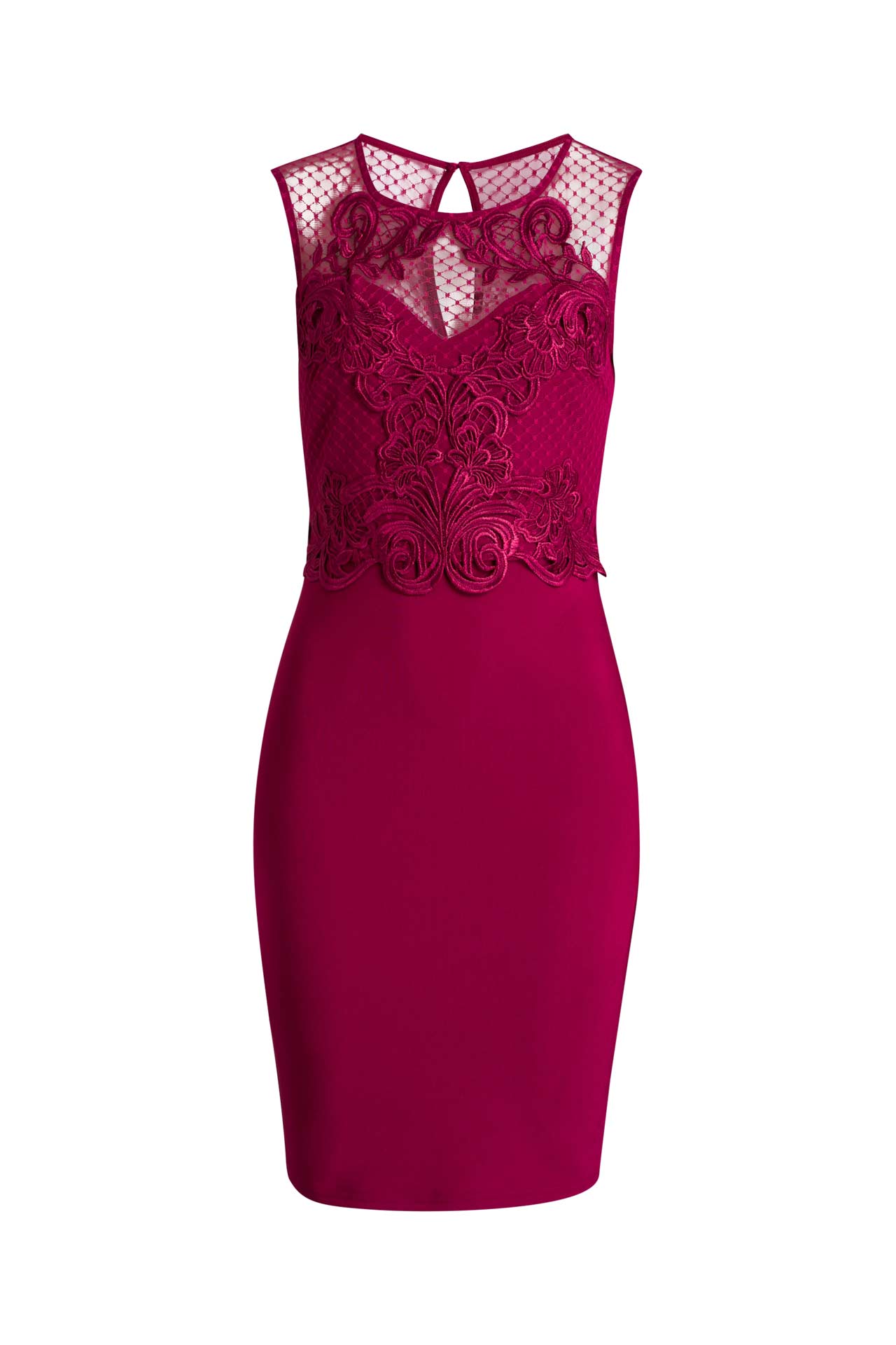 Spitzenkleid Bordeaux