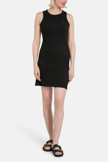 TOMMY HILFIGER Strickkleid schwarz