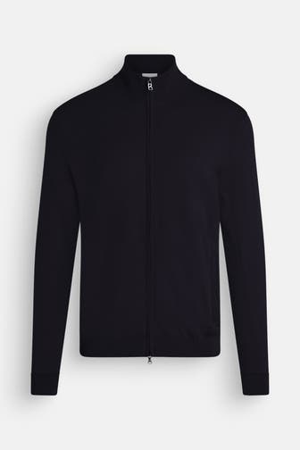 BOGNER Woll-Strickjacke 'Oscar' nachtblau