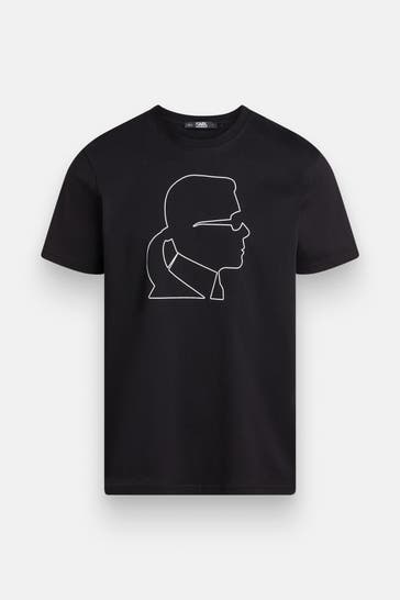 KARL LAGERFELD T-Shirt 'Cameo' schwarz