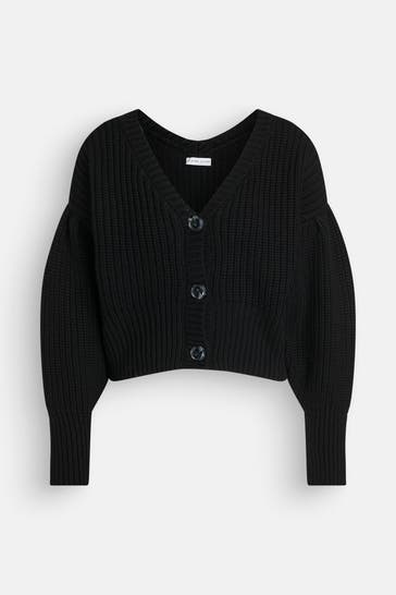 CLAIRE LUISE Strickjacke schwarz