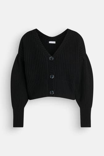 CLAIRE LUISE Strickjacke schwarz
