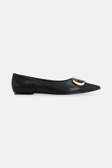 JOOP! Ballerinas 'Unico Creasta Lily' schwarz