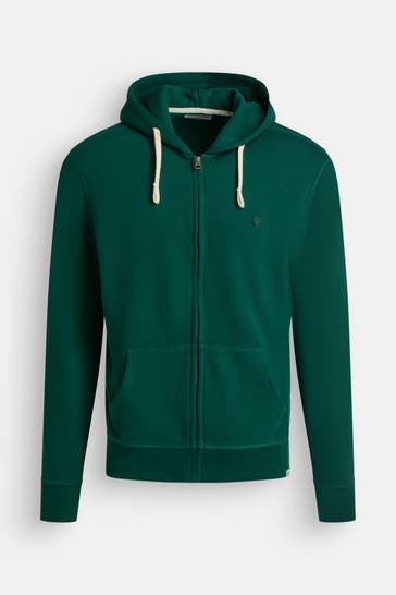 SUPERDRY Sweatjacke dunkelgrün