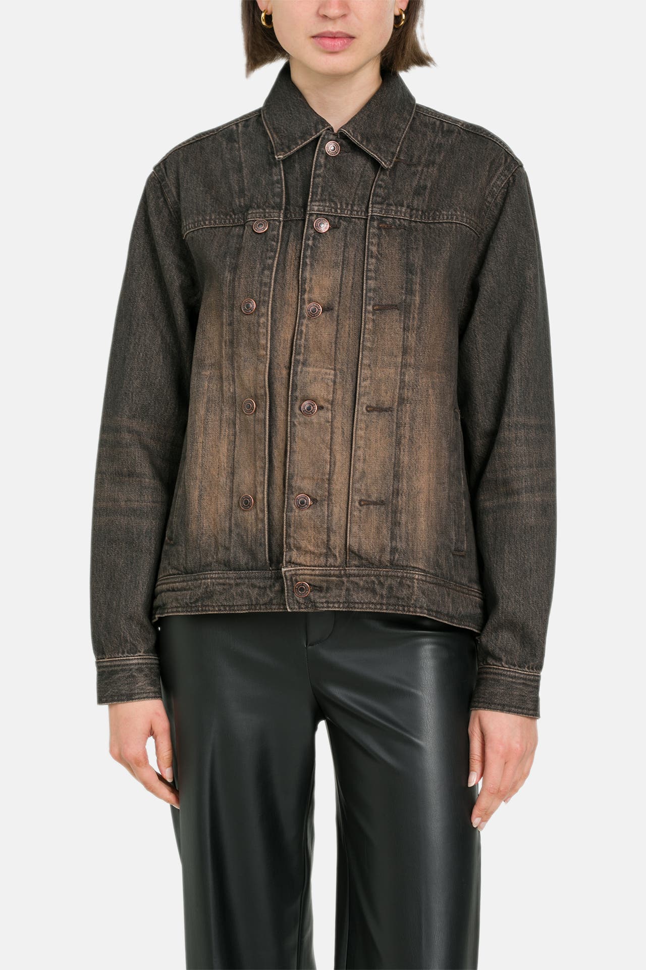 WOOD WOOD Jeansjacke 'Agnes' zweifarbig, Bild 1