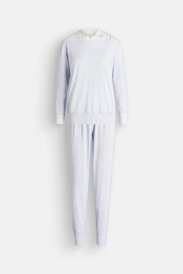 CALIDA Pyjama hellblau