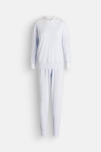 CALIDA Pyjama hellblau