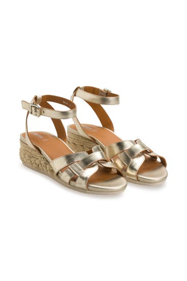 GEOX Wedges 'Ischia Corda' gold