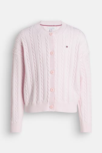 TOMMY HILFIGER Strickjacke rosa