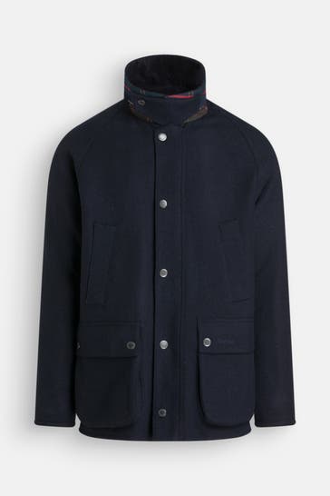 BARBOUR Wolljacke 'Bedale' navy