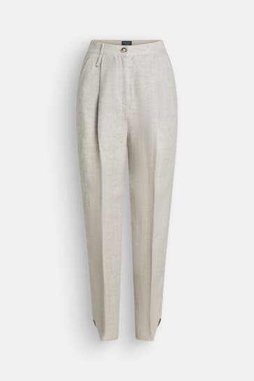 EMPORIO ARMANI Leinenmix-Stoffhose mehrfarbig