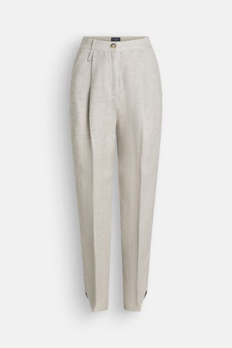 EMPORIO ARMANI Leinenmix-Stoffhose mehrfarbig