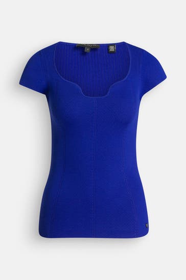 TED BAKER Strickshirt 'Cindiy' königsblau