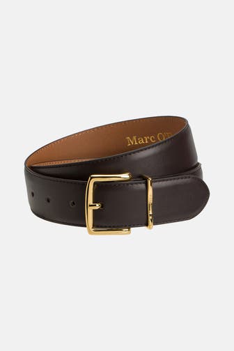 MARC O'POLO Ledergürtel dunkelbraun