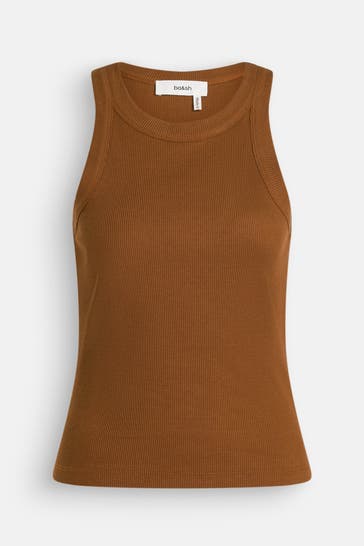 BA&SH Top 'Cynda' cognac