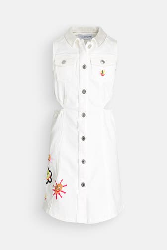 DESIGUAL Jeanskleid weiß
