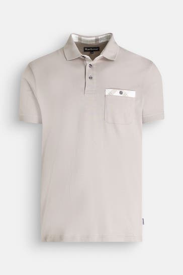 BARBOUR Polo-Shirt 'Hirstly' beige