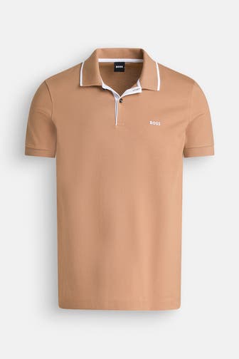 BOSS Polo-Shirt hellbraun