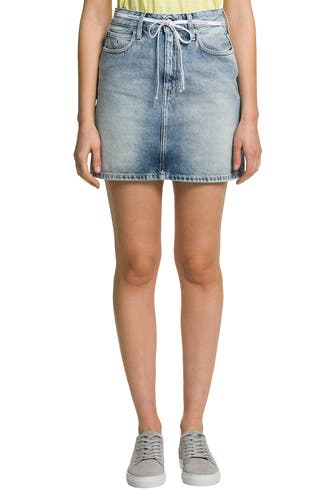 CK JEANS Jeansrock blau