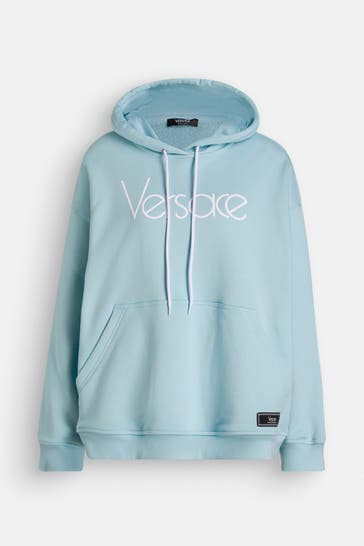 VERSACE Hoodie hellblau