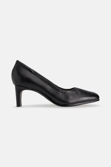 CLARKS Leder-Pumps 'Seren 55' schwarz