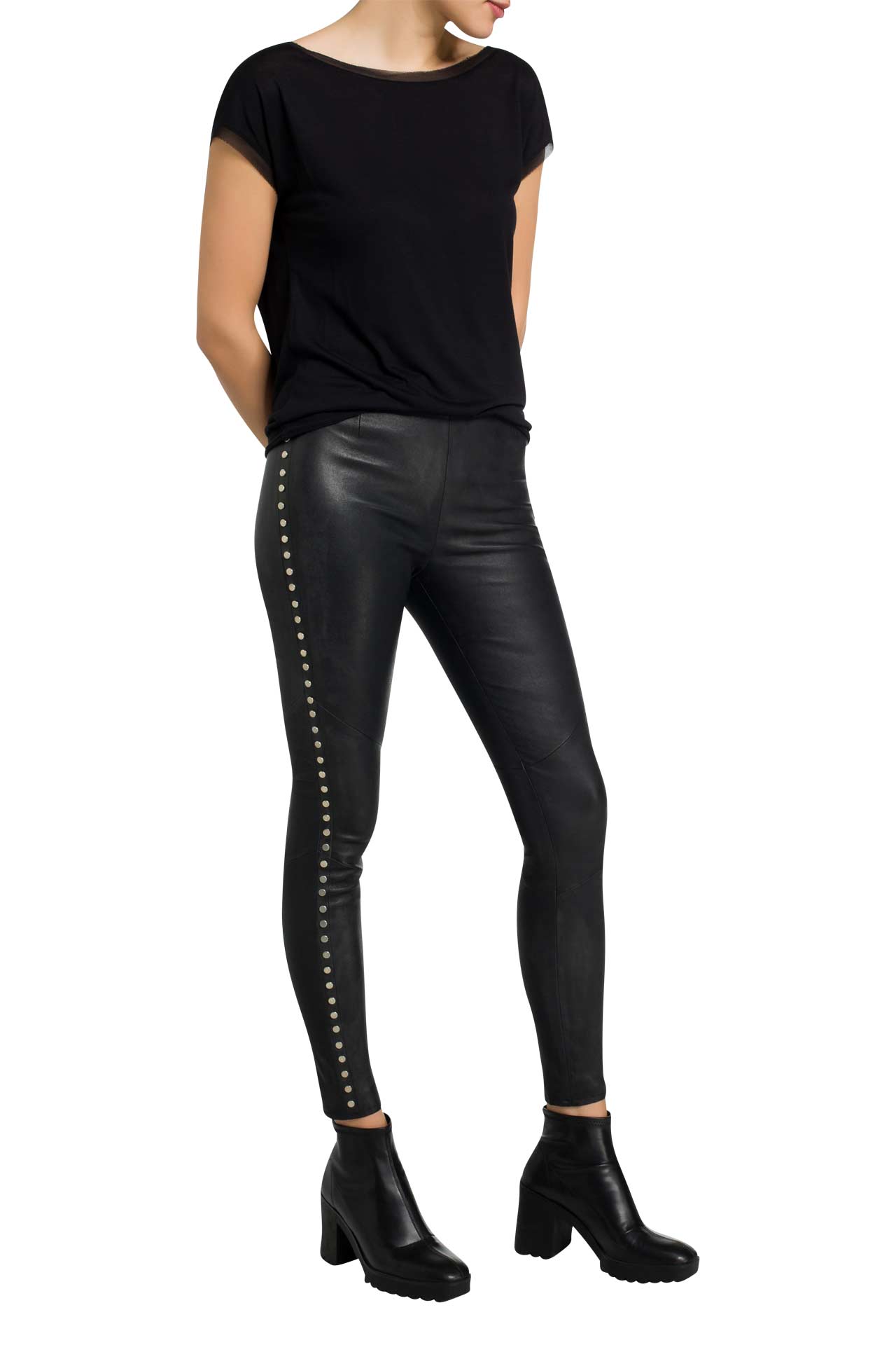 TIGHA Lederhose 'Nori Rivets', Bild 1