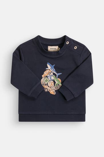 WHEAT Sweatshirt 'Billy' navy