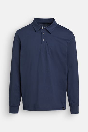 NORTH SAILS Langarm-Polo dunkelblau