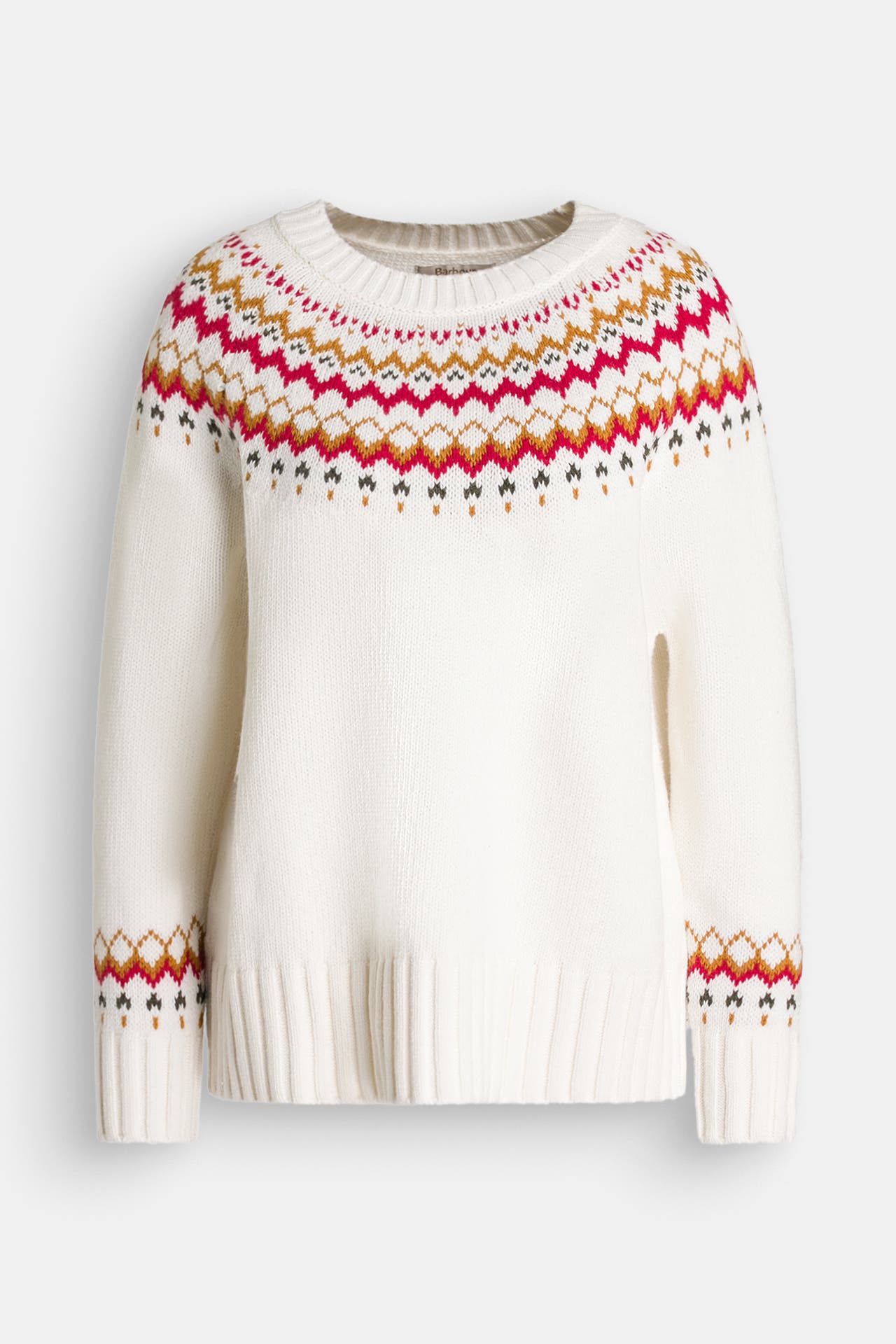 BARBOUR Wollmix-Pullover weiß, Bild 1