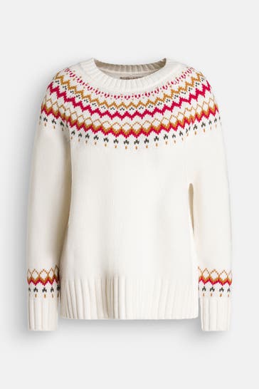 BARBOUR Wollmix-Pullover weiß