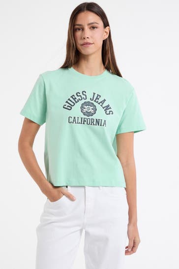 GUESS T-Shirt pastellgrün
