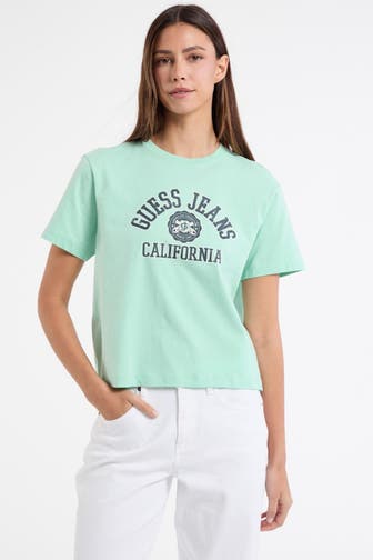 GUESS T-Shirt pastellgrün