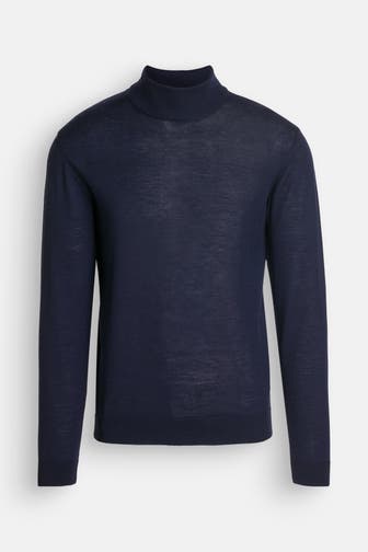 WOOL & CO Wollpullover dunkelblau