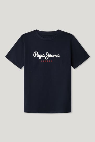 PEPE JEANS T-Shirt 'New Art' navy