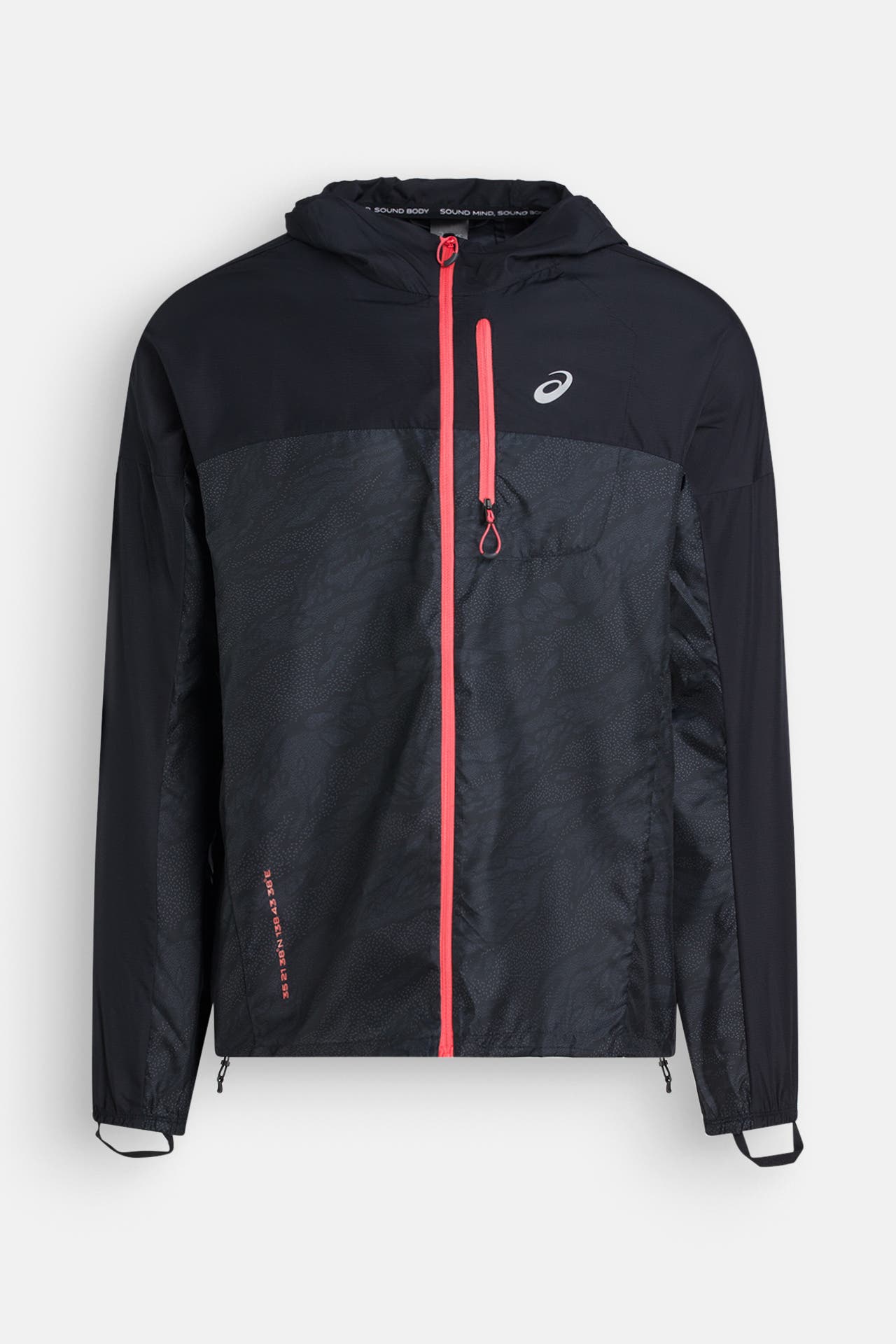 ASICS Funktionsjacke 'Fujitrail' schwarz gemustert, Bild 1