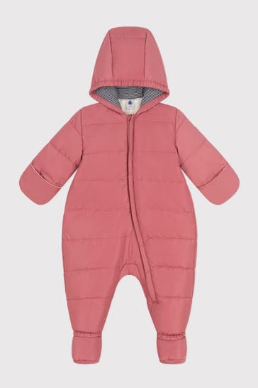 PETIT BATEAU Schneeanzug dunkelrosa