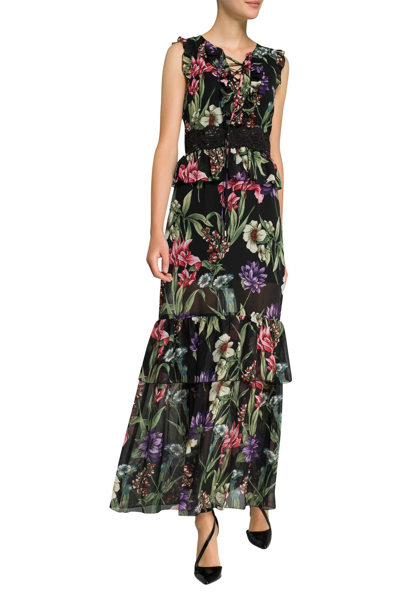 guess maxikleid floral