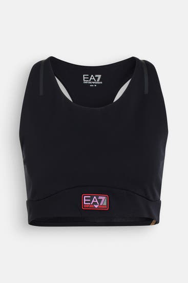 EA7 - Sport-Bustier schwarz