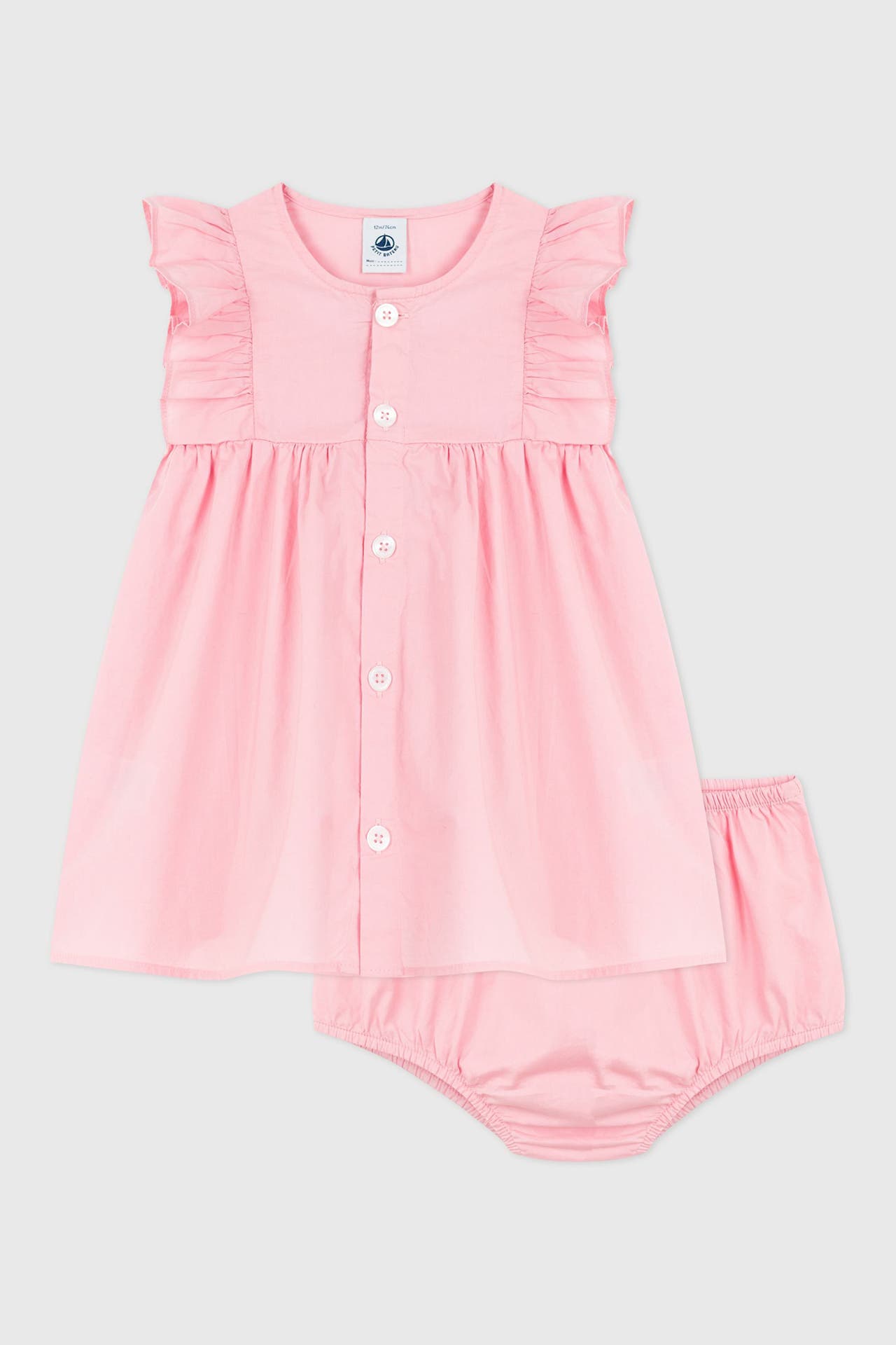 PETIT BATEAU Set: Kleid und Shorts rosa, Bild 1