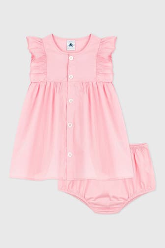 PETIT BATEAU Set: Kleid und Shorts rosa