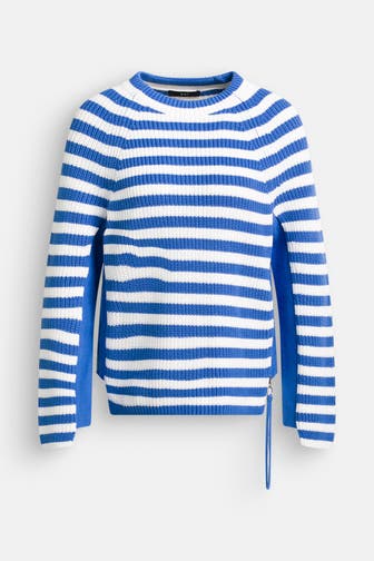 OUI Strickpullover blau gestreift