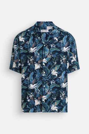 JACK & JONES Kurzarmhemd Oversized Fit