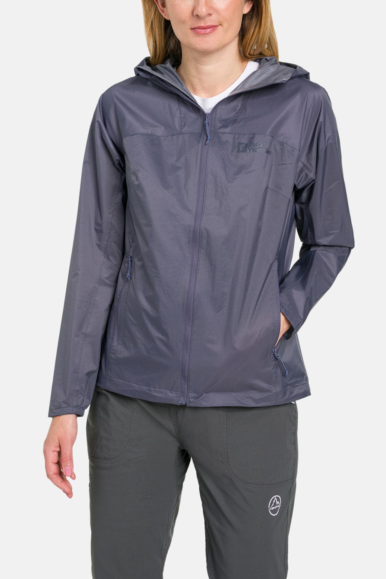 JACK WOLFSKIN Funktionsjacke graulila, Bild 1