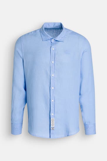 LA MARTINA Leinenhemd hellblau