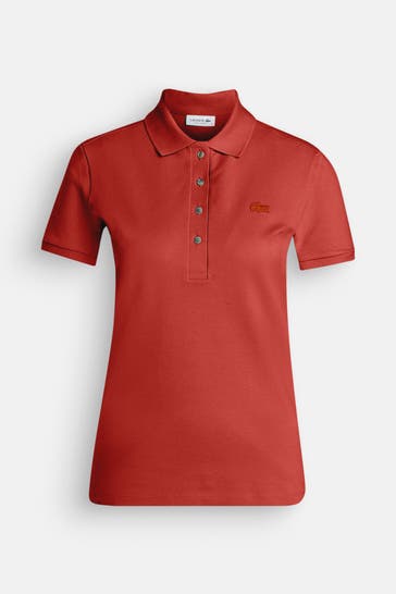 LACOSTE Polo-Shirt ziegelrot